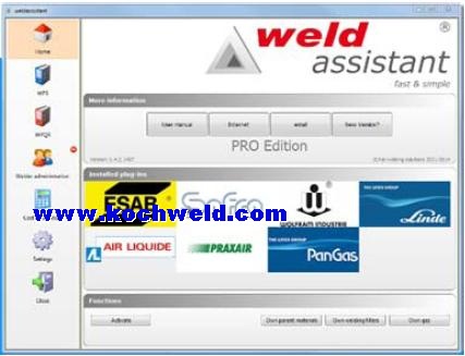 WPS SOFTWARE, WPQR SOFTWARE, WELD ASSISTANT